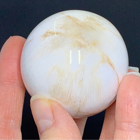 Flower Agate Sphere Crystal Ball Self Confidence Courage - Picture 7 of 17